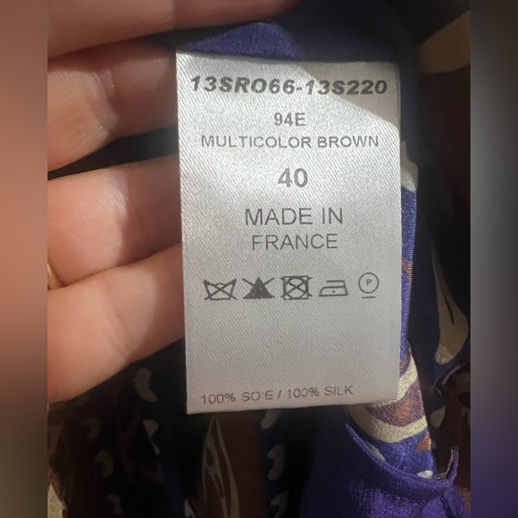 Chloe Silk Midi Handkerchief Dress Y2K 40 - Picture 7 of 10